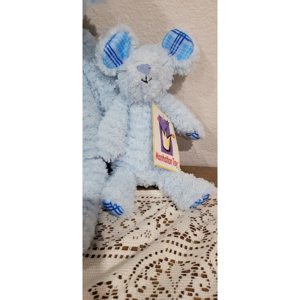 NWT Manhattan toy blue snugglees mouse and blue snugglees little mouse